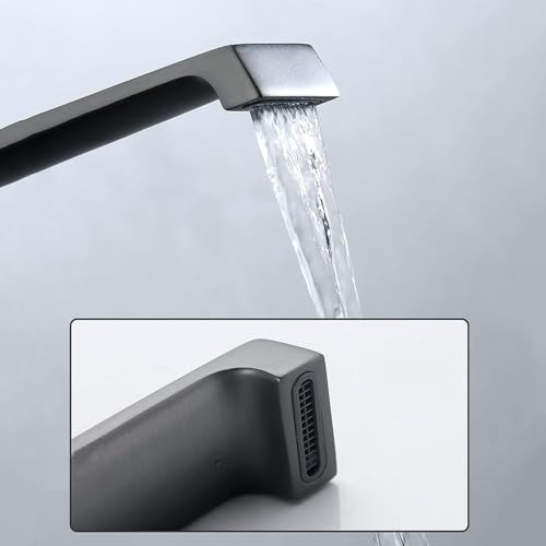 Mitigeur cascade Nero lavabo noir mat - Robinetterie vasque moderne - 5