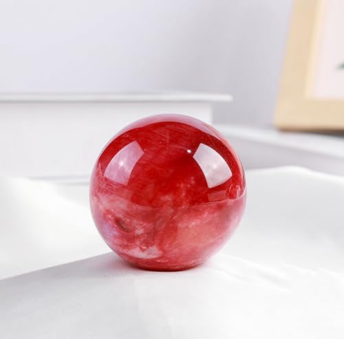 Boule clair de lune rouge pour purifier les énergies et décorer