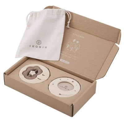 (出産お祝いに IKONIH TOY はじめてミラーラトルセット