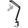 InnoGear Microphone Boom Arm, Mic Stand Desk with Cable Management Microphone Arm Stand for HyperX QuadCast SoloCast Blue Yeti Snowball Fifine Shure SM7B