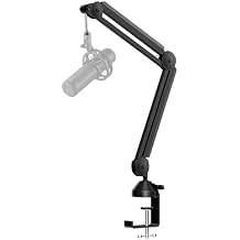 ذراع ميكروفون InnoGear ، مكتب حامل ميكروفون مع حامل ذراع ميكروفون لإدارة الكابلات لـ HyperX QuadCast SoloCast Blue Yeti Snowball Fifine Shure SM7B
