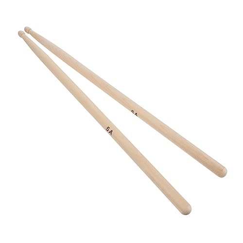 Par de baquetas profesionales de maple para batería miniatura 1