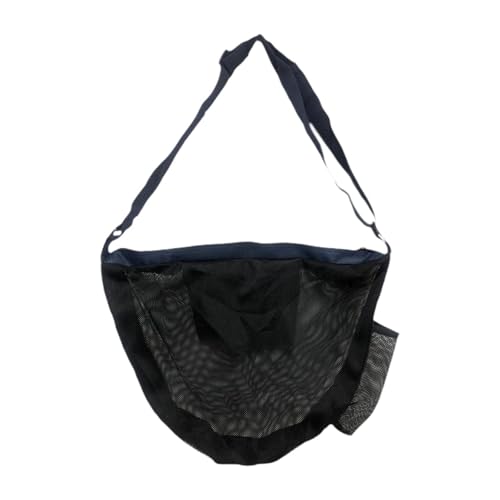 kowaku Basketball Bag Sport Equipment Storage Net, Practical Single Ball Bag Adjustable Strap for Bowling Softball, Blue