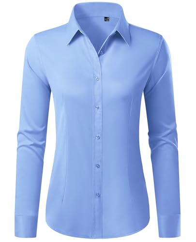 Gleeivy Button Down Shirts for Women Wrinkle Free Dress Shirt
