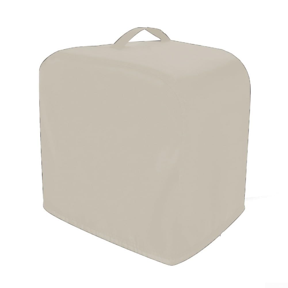 Ice Maker Cover, 210D Oxford Cloth Ice Machine Cover Portable Countertop Ice Maker Machine Protective Covers, 33x43x38 cm(Meters white)
