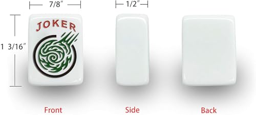 Set de Mahjong Americano con Estuche Acolchado Gris Perla miniatura 4