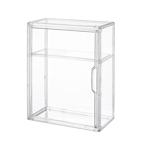 Vitrina acrílica de 2 capas, armario de...