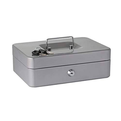 axentia 116680 Caisse à monnaie avec Monnayeur, Acier, coloris aléatoire, 25 cm