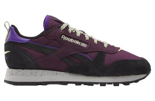 Reebok Women's Classic Leather Sneaker, Midnight Plum/Black/Grey 1, Size 8