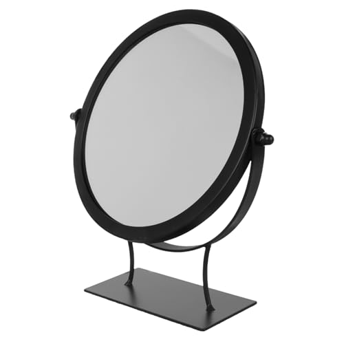 Ipetboom Desktop Makeup Mirror Iron Base Rotating Stand Tabletop Mirror Home Decor Multi-Purpose Iron Frame