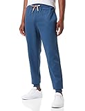 BOSS Herren Heritage Pants Jogginghose aus Interlock-Baumwolle mit Logo-Stickerei Blau S