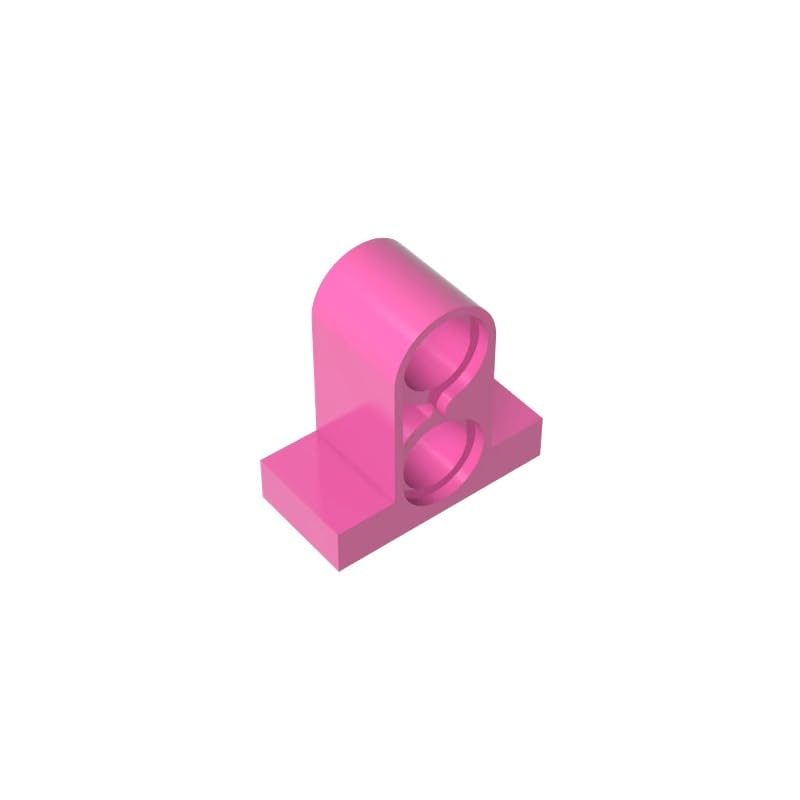 Gobricks GDS-937 32530 Technic Pin Connector Plate 1x2x1 2/3 in Dark Pink