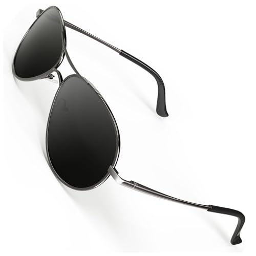 Image of CGID Polarized Sunglasses Men Womens Pilot Style Mirrored Shades UV400 GA61