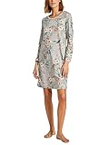Ringella Damen Nachthemd im Blumendessin Light Grey 42 2511016,Light Grey, 42