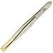 Camila Solingen CS31 3 1/2" Gold Tipped, Surgical Grade, German Stainless Steel Tweezers (Straight) - Flawless Eyebrow and Facial Hair Shaping and Removal for Men/Women