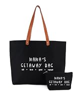 ZYQFN Gigi Tote Bag For Grandma - Canvas Reusable Shopping Bag, First Time Grandma Gift, 14x16 Inches