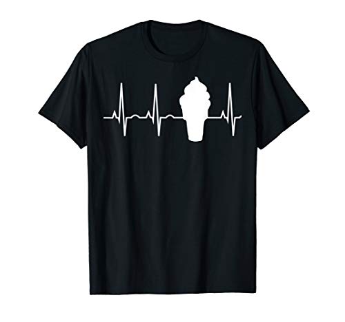 Soft Serve Ice Cream Heartbeat Shirt - Soft Serve Cone Tee