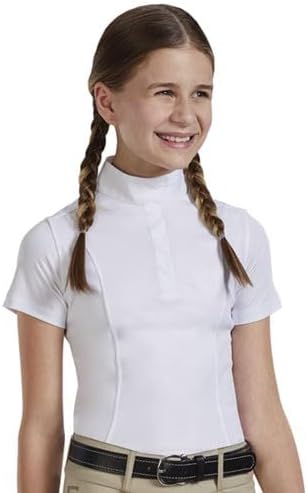 Dover Saddlery Riding Sport Kids' Equestrian Essential Short Sleeve Show Shirt