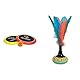 Schildkröt Funsports Softdisc Ogo Sport Set, Standardgrösse, rot, gelb, Durchmesser 29 cm, 970117 & Neopren Peteca, Handfederball mit weicher Neopren-Schlagfläche, Indiaca