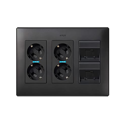 Placa VD inclinada CG 1 Cat6A FTP grafit haute performance architecturale - 3