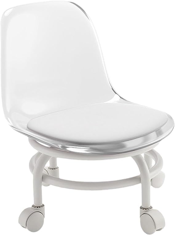 Blurism Stool With Wheels Spinning Chair Beauty Chair 360 Swivel