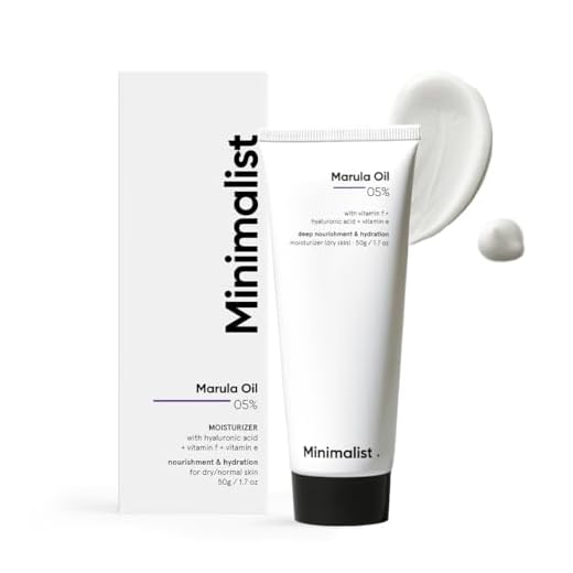 Minimalist Marula Oil 5% Face Moisturizer For Dry Skin With Hyaluronic Acid For Deep Nourishment & Hydration, For Men & Women