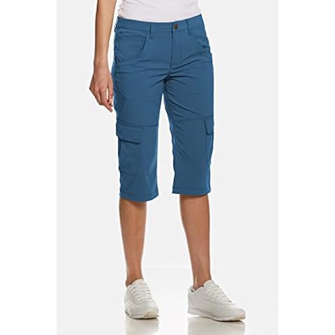 Jeff Green Damen Elastische Schnell Trocknende Kurze Leichte Cargo Outdoor Funktions Hose Marla, Farbe:Jeans Blue, Größe:46 Cover
