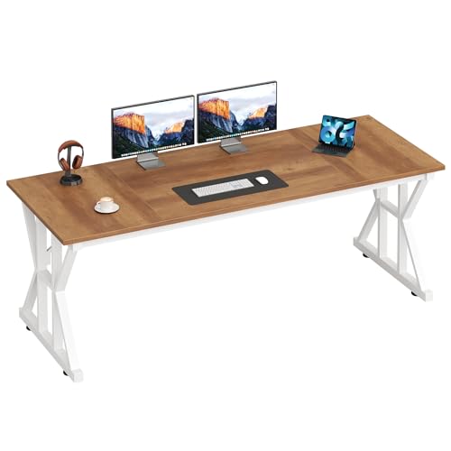 Image of 63 inch Large Computer Desk with Thickened Frame for Home Office, Living Room