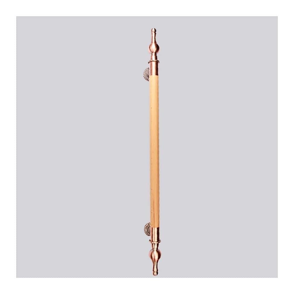 Poignée de porte en verre en bois massif pour un salon lumineux