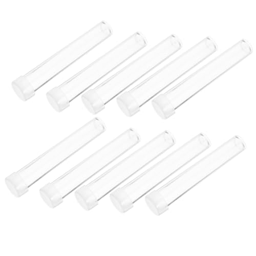 OUNONA 25 Pcs Test Tube Storage Tube Clear Test Tubes with Caps Clear Test Tube for Laboratory Transparent Test Tube for Laboratory Test Tube with Lid Laboratory Test Tubes Plastic