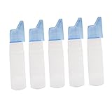 WOONEKY 5 botellas de spray nasal recargables portátiles de niebla fina para viajes y uso diario y diseño inodoro