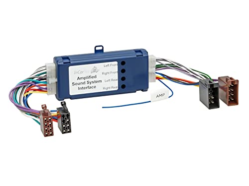 Adaptateur système amplifié 4 canaux ISO pour autoradio de voiture