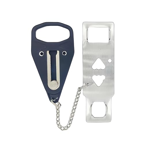 Cerradura de puerta portátil, cerradura adicional para mayor privacidad y seguridad en el hogar de apartamento, protege la seguridad familiar y evita la entrada no autorizada en viajes, hogar,
