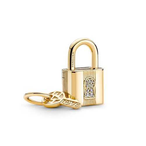 PANDORA Charm 760088C01 Lucchetto e chiave