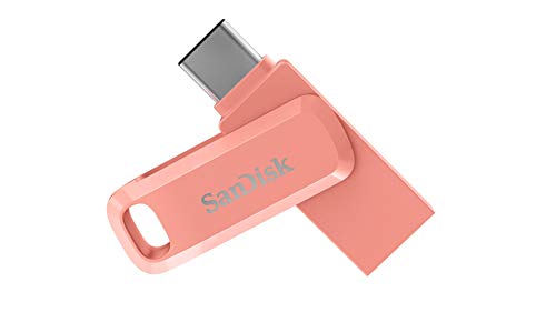 Image of SanDisk Ultra USB 3.0 Dual Drive Go Type C Flash Drive, Peach, 256GB, 5Y