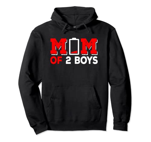 Mothers Day Son Mama of 2 Boys Funny Gift idea para hombres y mujeres Sudadera con Capucha