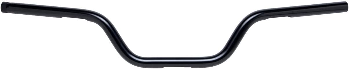 Biltwell | Tracker High Handlebar | Black Electroplate | TBW with Insert | 1" | Compatible With Cable Operated Throttles and Harleys Throttle-By-Wire Control Module