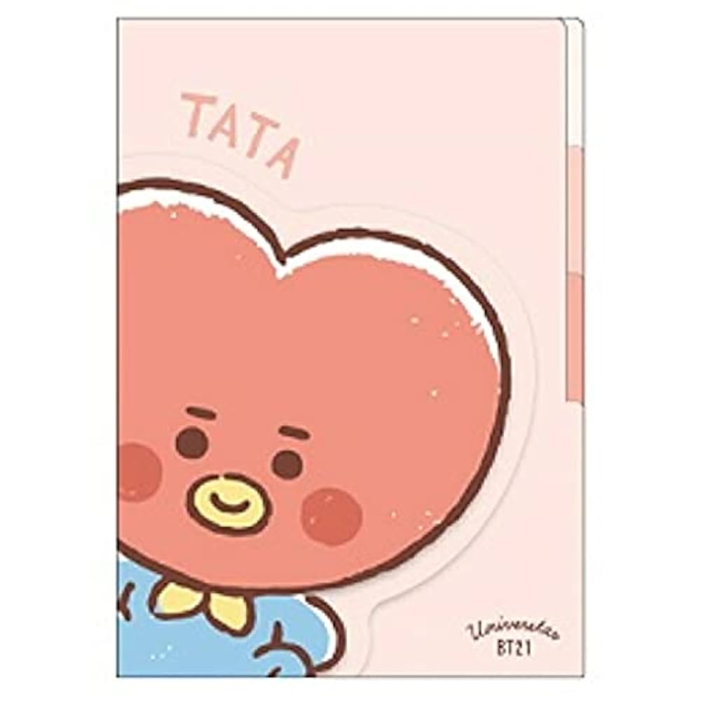 クリアファイル BT21 TATA Amazon | カミオジャパン BT21 ダイカットポケット3インデックス