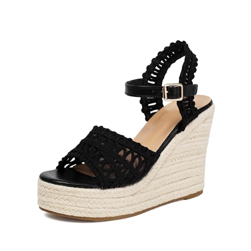 Image of Espadrille Wedge Sandals for Women Platforms & Wedges