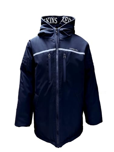 REDSKINS Junior Parka Polaire Manteau Thermique Vêtement Chaud Doudoune Impermeable Veste Enfant Garçon Fille Modèle 2025 Bleu Taille 12 Ans