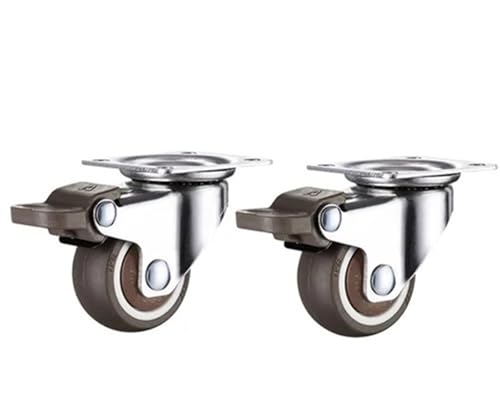 Roulettes pour meubles 1 pouce lot de 4 en caoutchouc TPE petit mobilier