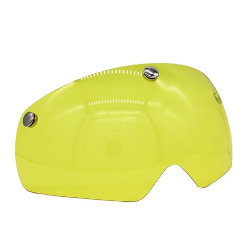 Visière jaune pour casque de vélo de route et cyclisme contre le vent