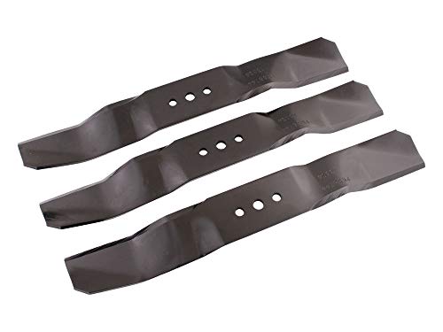 SECURA Jeu de lames (Simple) compatible avec Husqvarna Rider R214T 967062901 (103cm Carter de coupe) Tracteur de pelouse