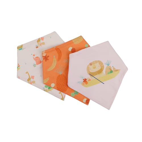 Image of abracadabra Cotton Jersey Drool Bibs (Set of 3) - Soft, Super Absorbent & Lightweight With Adjustable Snaps - Hipo & Me