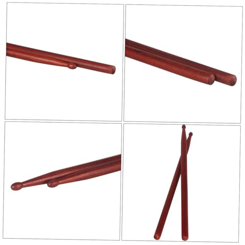 Baquetas de alta calidad, material caoba, agarre cómodo, herramienta versátil para tocar batería, paquete PVC miniatura 5