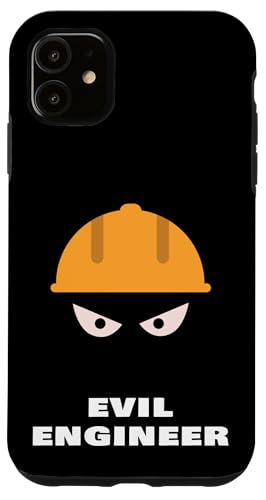 iPhone 11 Evil Engineer Funny Civil Engineering Joke Graphic Design Case
