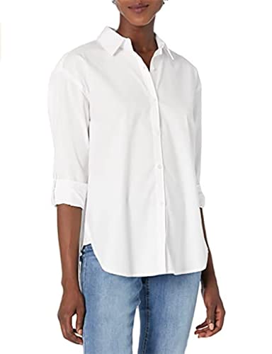 Gloria Vanderbilt Women's Plus Size Amanda Versitile Button Down Shirt, Vintage White #TOP21