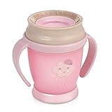 TRINKEN OHNE VERSCHÜTTUNG - Der Becher macht das Kind an die natürliche Art des Trinkens für Erwachsene gewöhnt, wie ein Glas, aber aber ohne zu verschütten. Dadurch unterstützt und fördert es die Unabhängigkeit beim Erlernen des Trinkens.