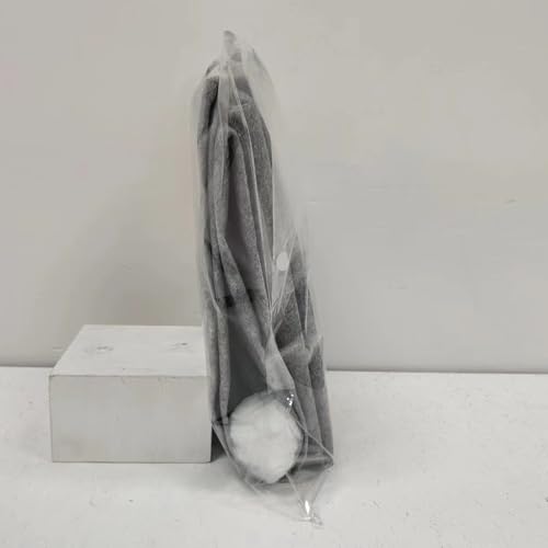 Housse de dossier de chaise Père Noël gris Morain pour fête