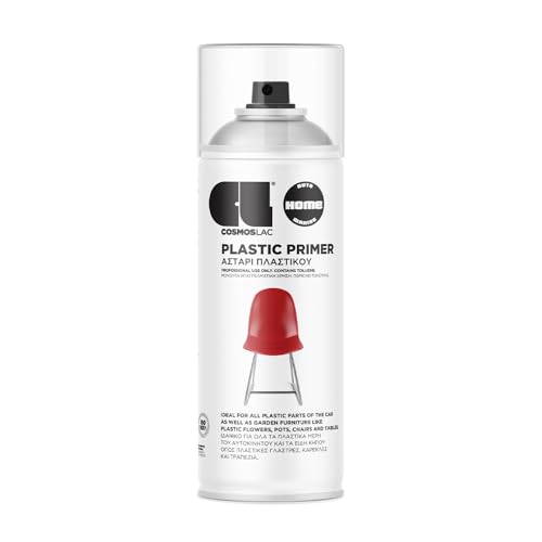 CL COSMOS LAC Grundierung Spray - Kunststoff Spezial Haftgrund Spray für Plastik 400m ml - Haftvermittler Kunststoff - Plastic Primer